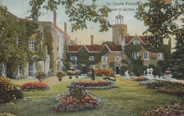 St Osyth Priory 1916 Clacton On Sea Wartime Postcard