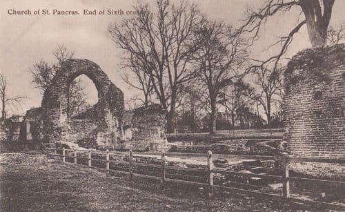 St Pancras Church Devon Antique Postcard