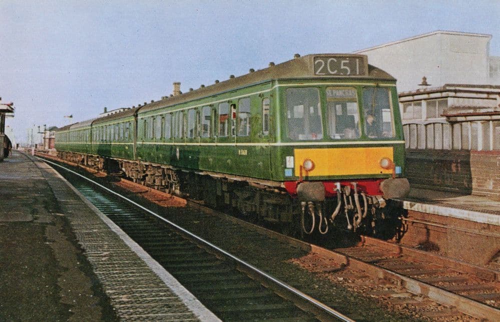 St Pancras To Bradford Train Rolls Royce Engine Railway Postcard