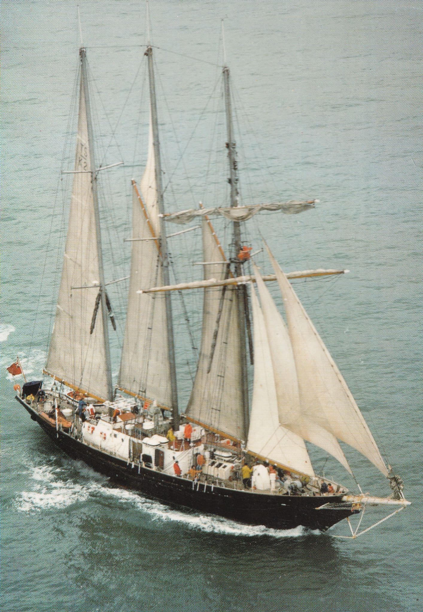 STA Schooners at Portsmouth Docks Ship Postcard