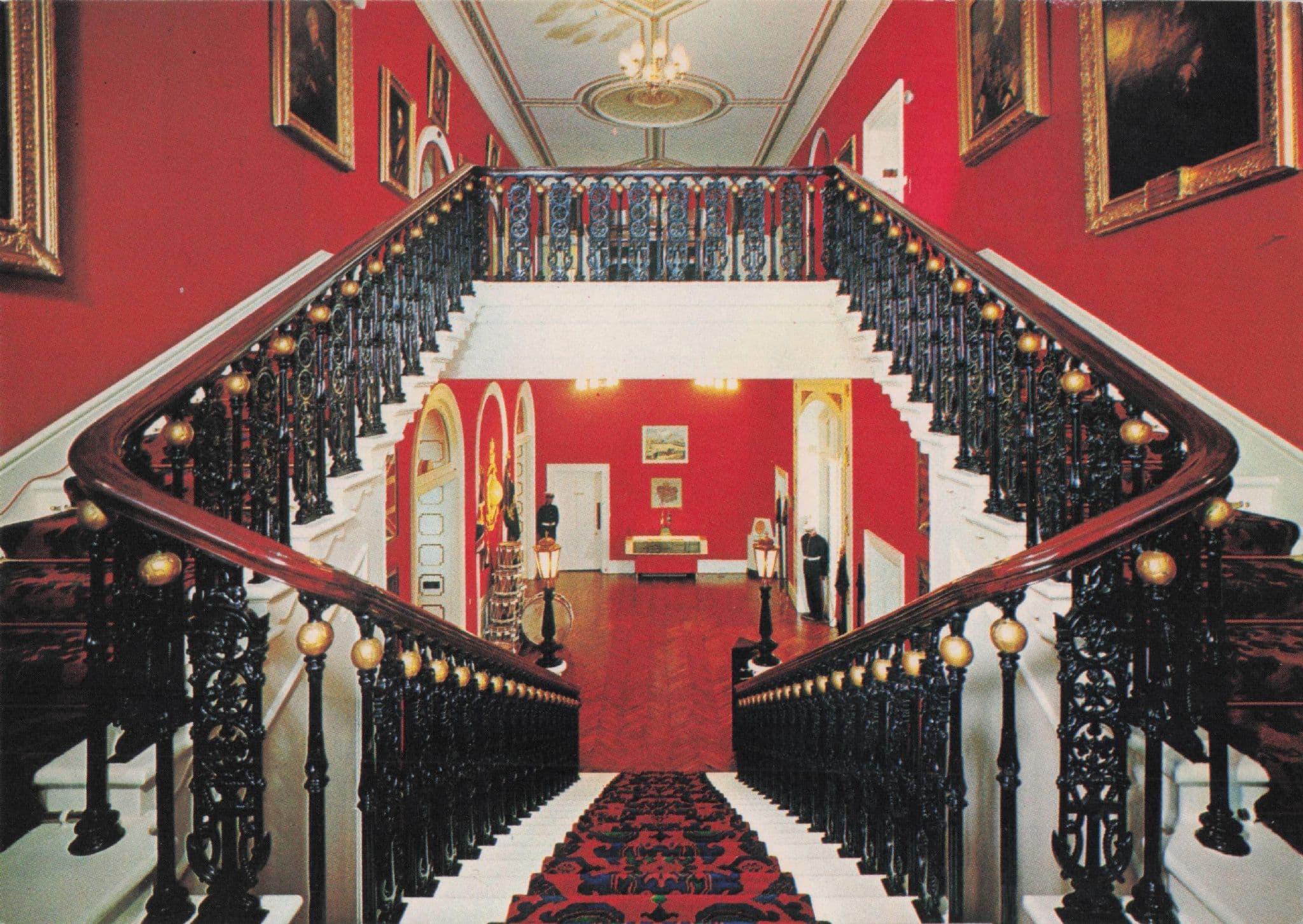 Staircase At Royal Marines Military Museum Southsea Hampshire Postcard