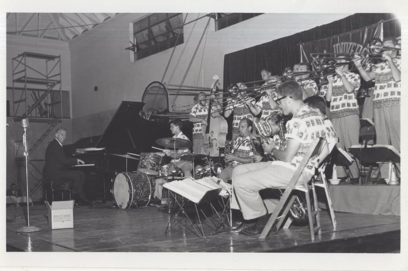 Stan Kenton Live Antique Kodak Real Photo Jazz Music Old Postcard
