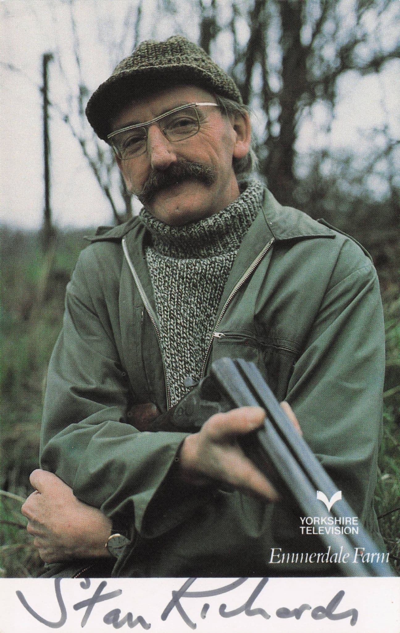 Stan Richards as Seth Armstrong Emmerdale Hand Signed Card Photo