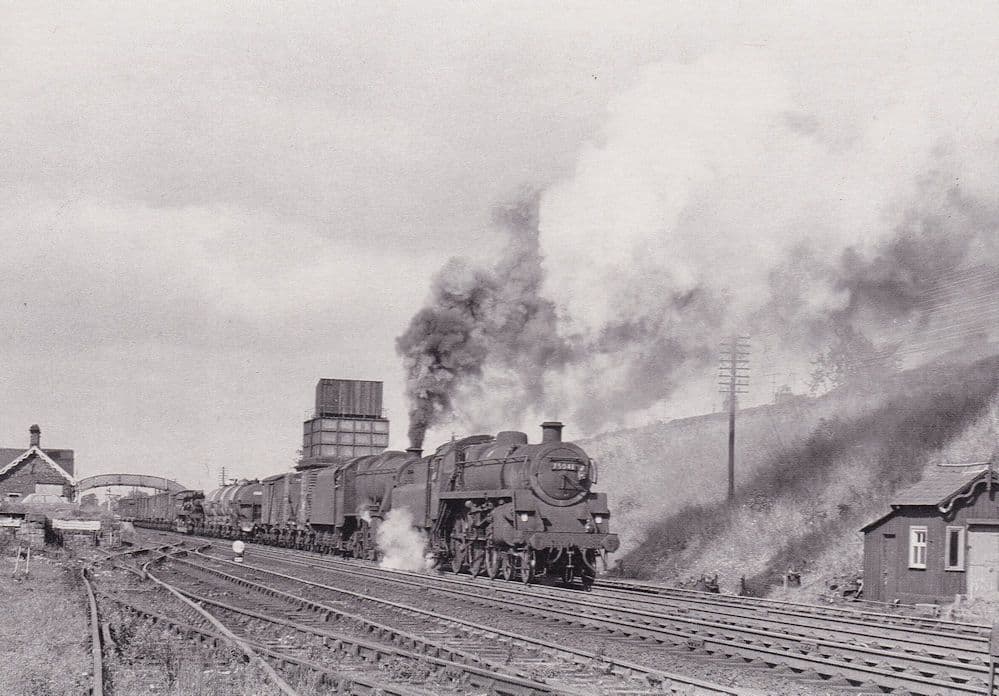 Stanier Class 4MT no 75041 Train Appleby West Station Postcard