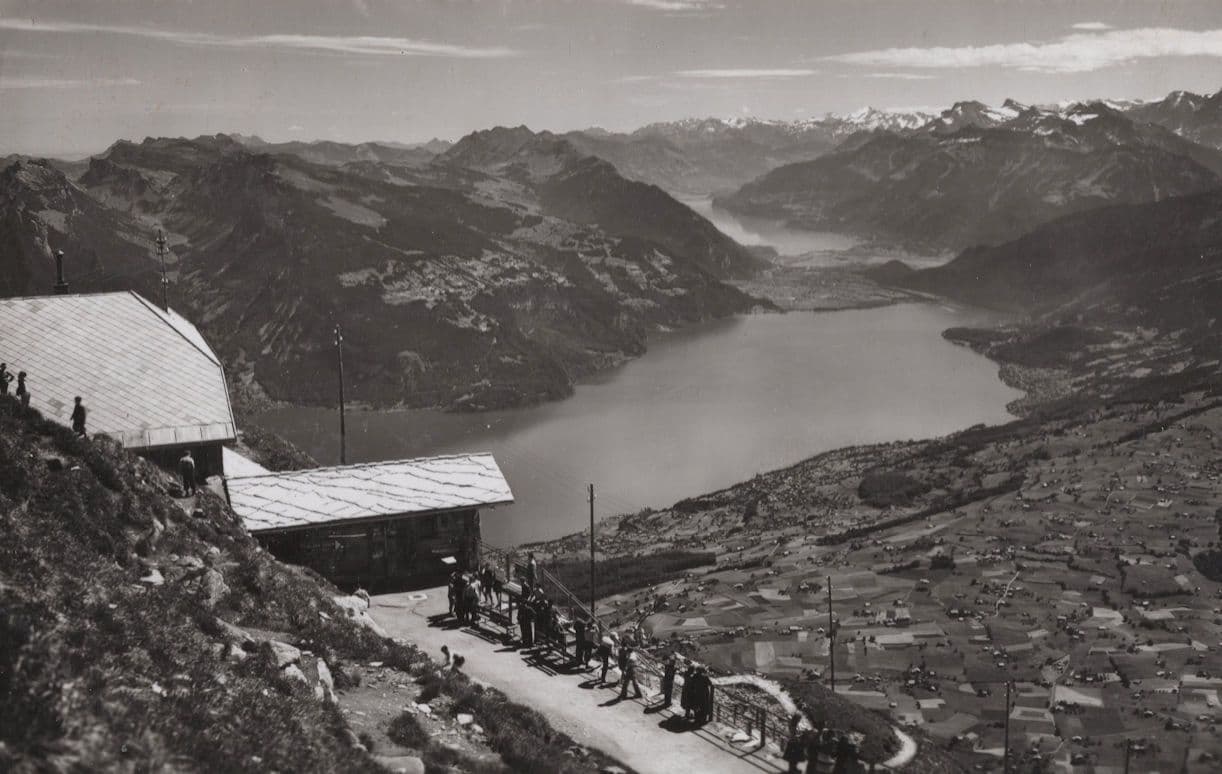 Station Niesenkulm Switzerland Old RPC Postcard