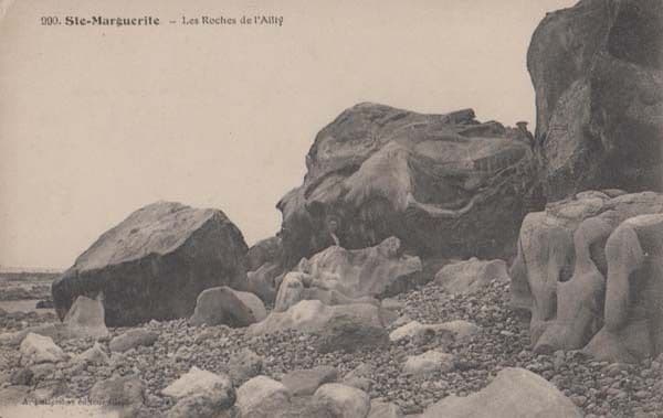 Ste Marguerite Les Roches De L'Ailly French France Antique Postcard