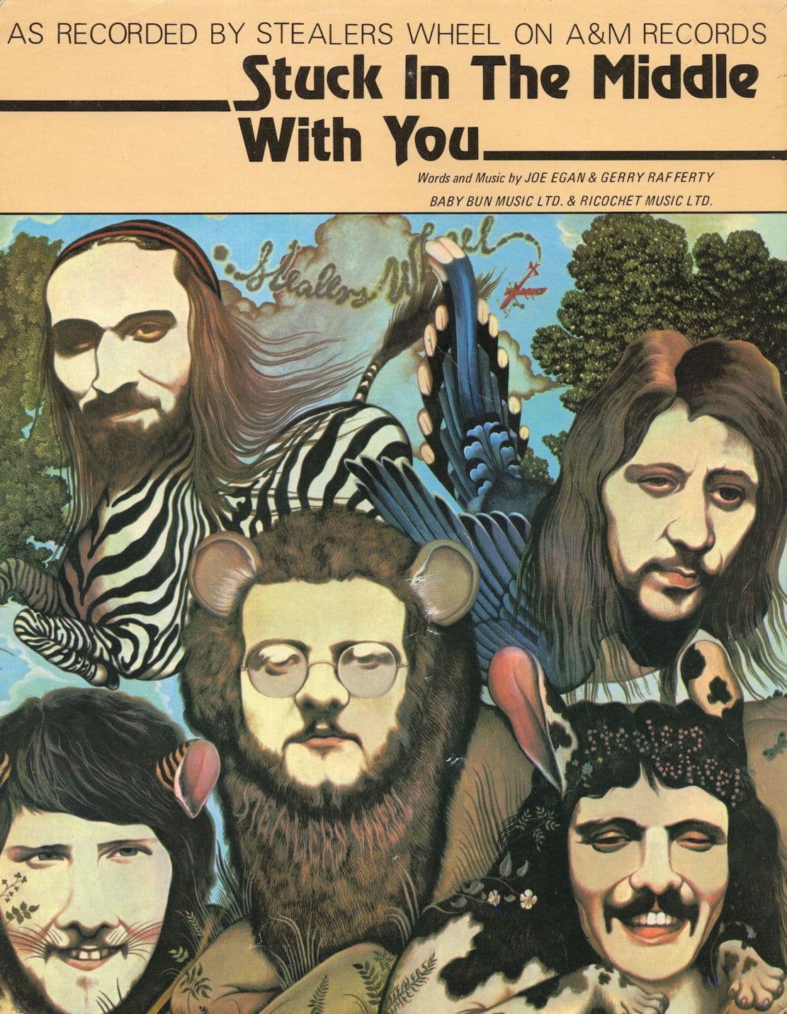Stealers Wheel Stuck In The Middle With You Sheet Music
