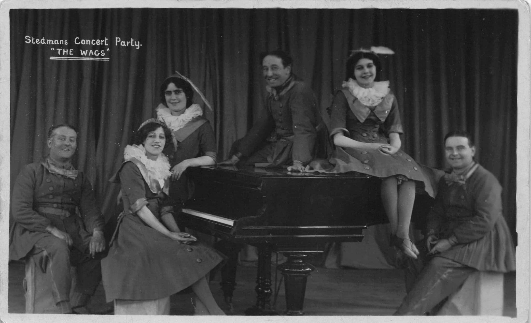 Stedman's Concert Party The WAGS Old Military Entertainers Postcard