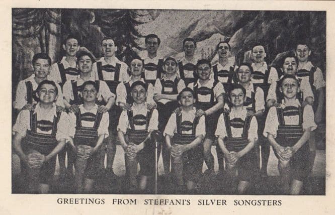 Steffani & his Silver Songsters Ronnie Ronalde Whistler Antique Postcard