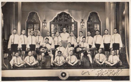 Steffani & his Silver Songsters Ronnie Ronalde Whistler RPC Postcard