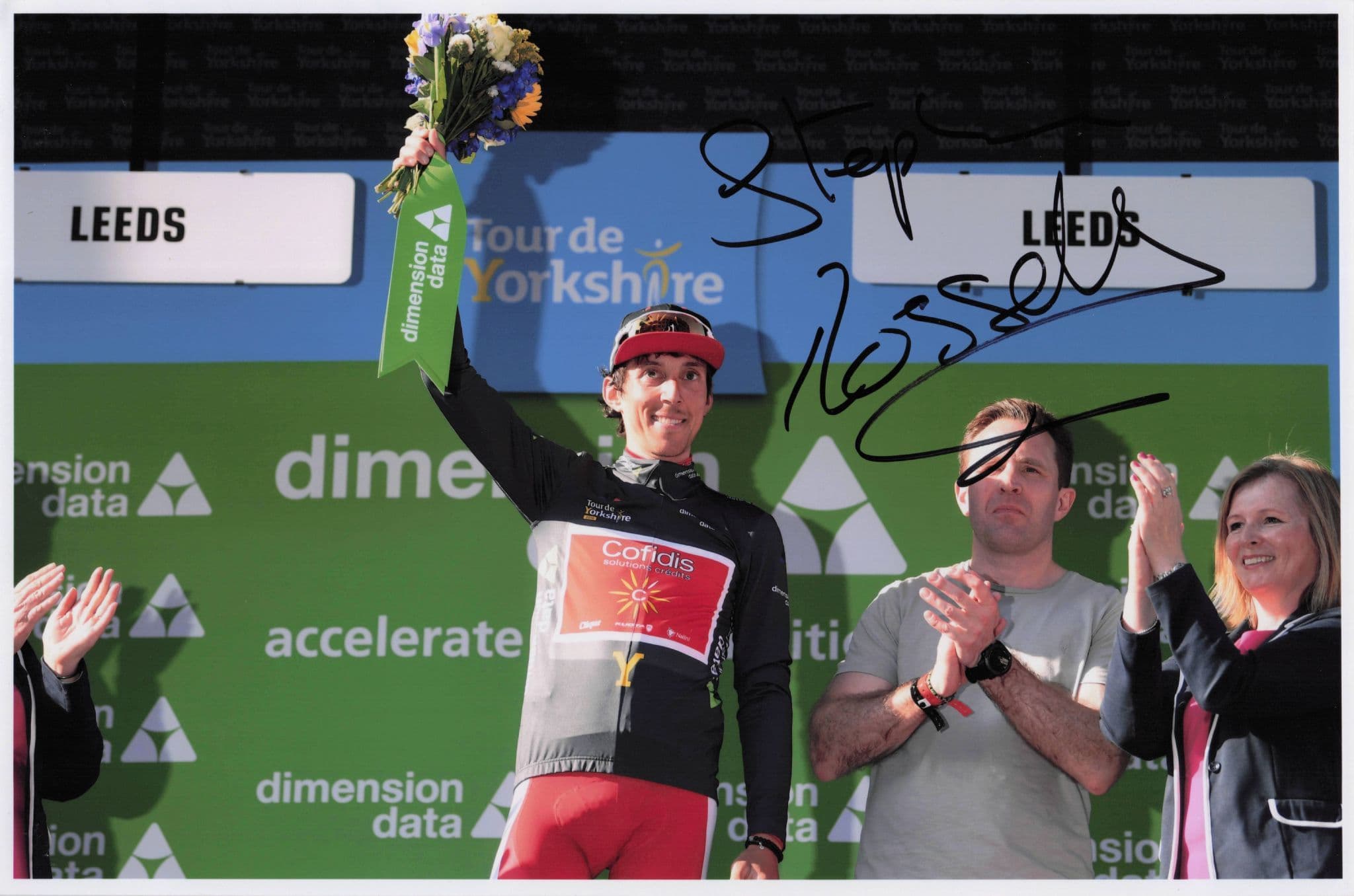 Stephane Rossetto French Cycling 2018 Tour De Yorkshire 12x8 Hand Signed Photo