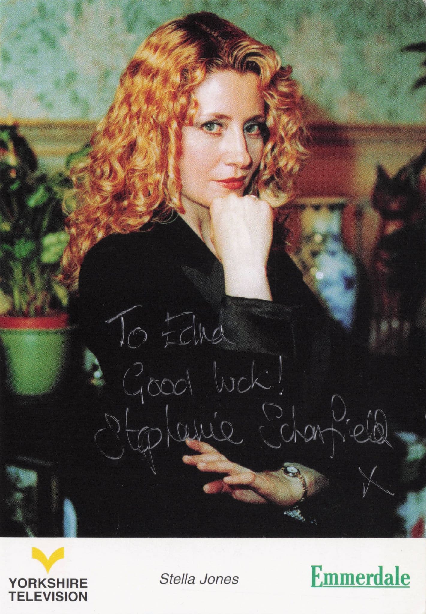 Stephanie Schofield Stella Jones Emmerdale Hand Signed Cast Photo