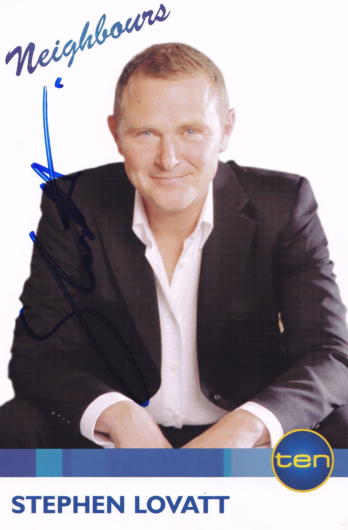 Stephen Lovatt Neighbours Hand Signed Cast Card Photo