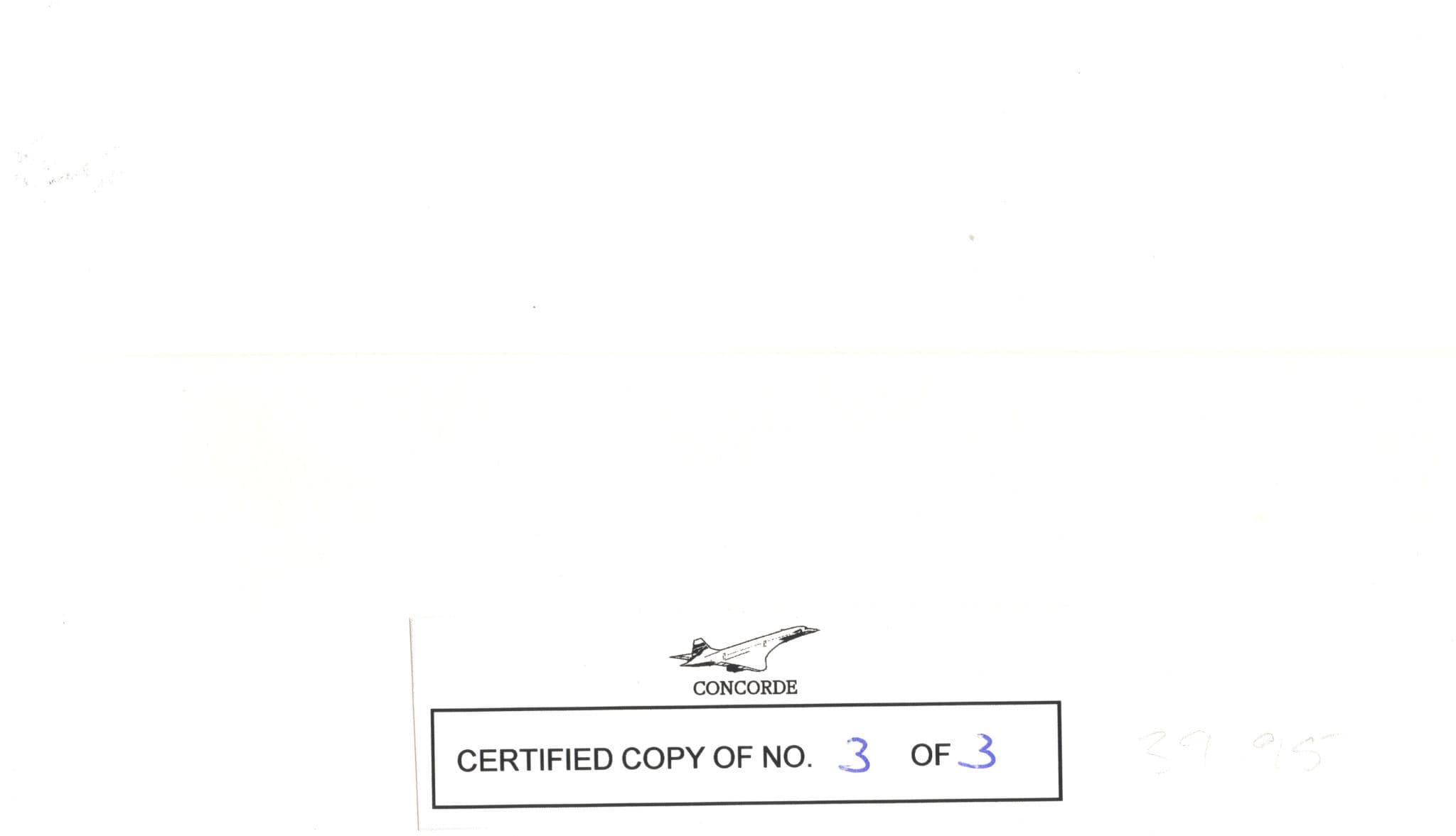 Stephen Wand Concorde Wright Brothers LTD TO 55 Hand Signed FDC