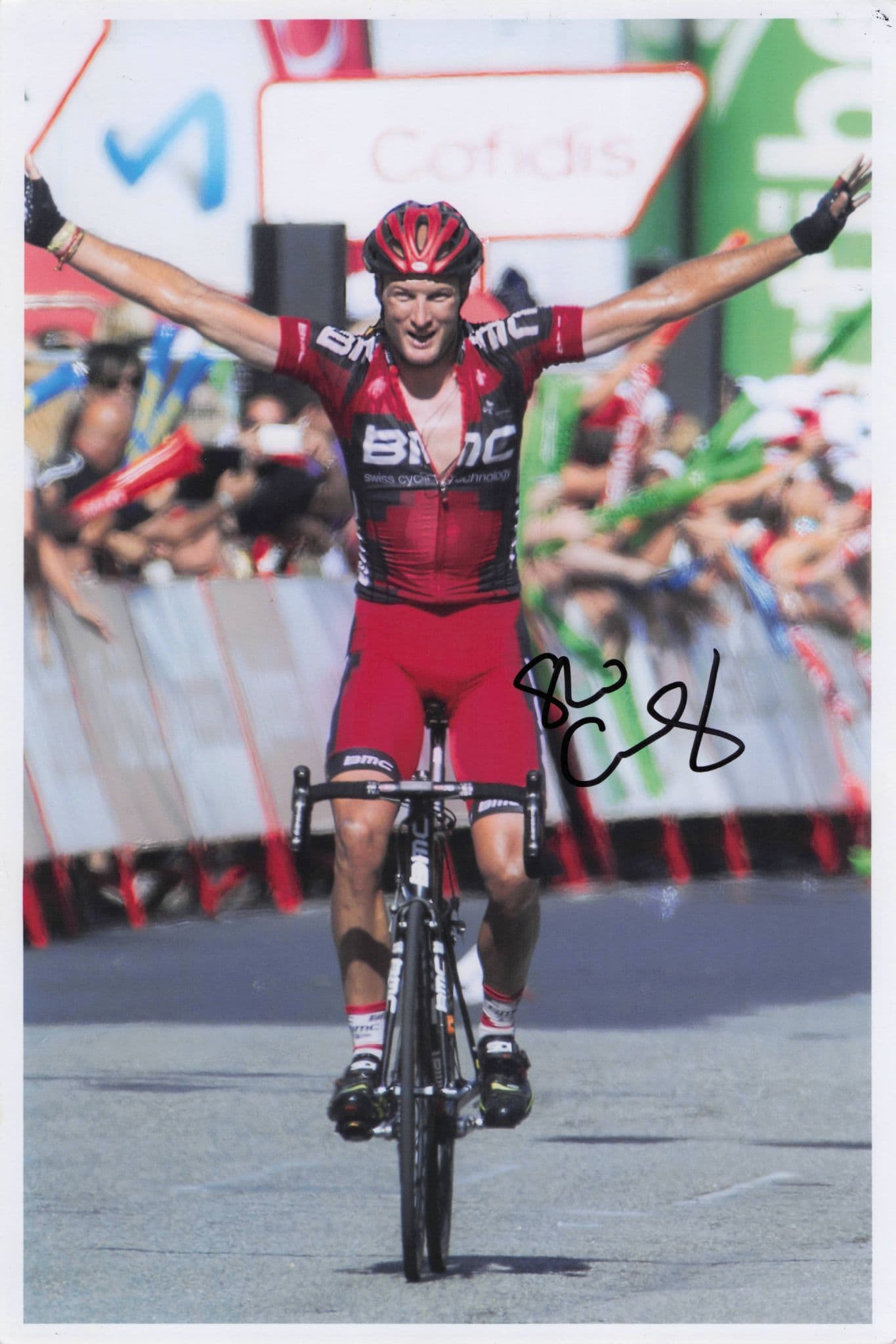 Steve Cummings British Cycling 2012 Vuelta Espana 12x8 Hand Signed Photo