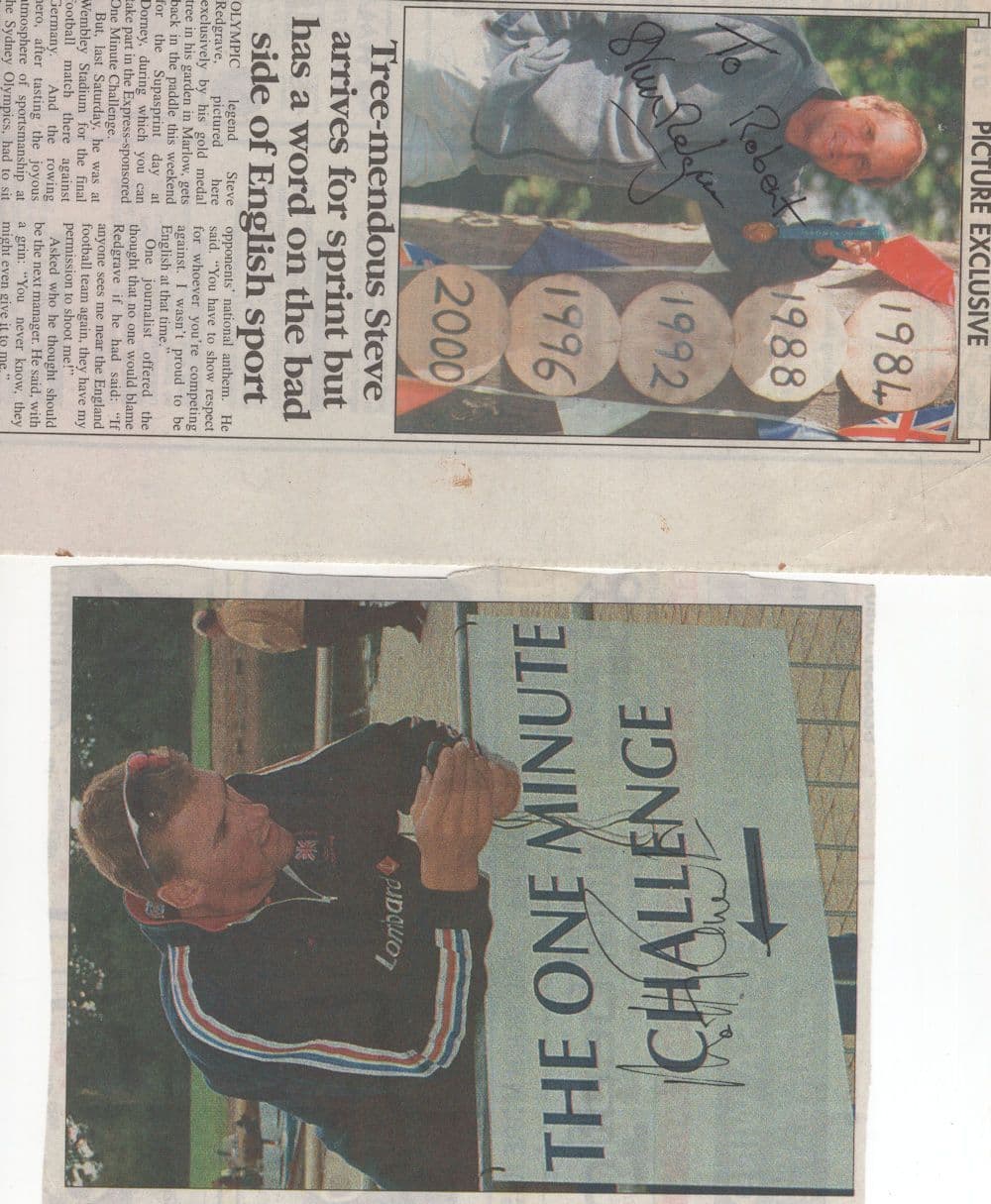 Steve Redgrave 4x Olympic Games UK Champions Hand Signed Bundle