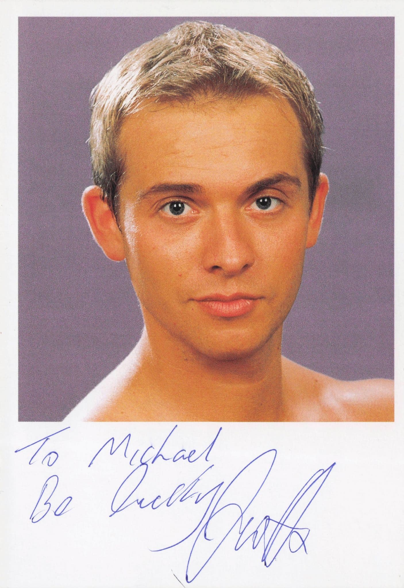 Steve Wright Coronation Street Hand Signed Card Cast Photo