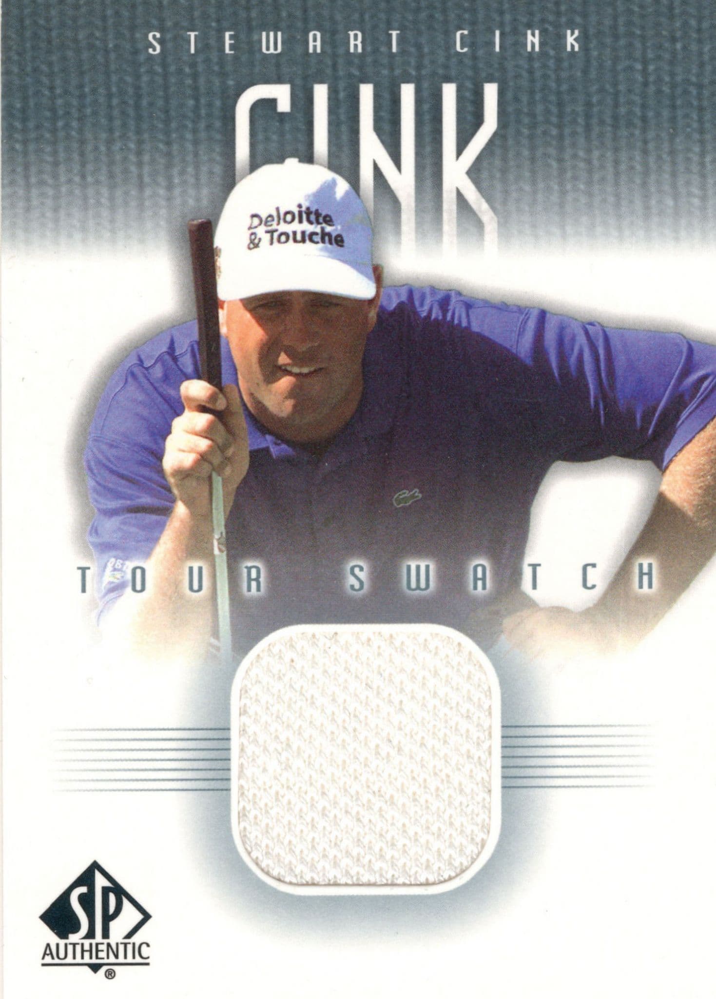 Stewart Cink Upper Deck Worn Tour Swatch Shirt Golf Rare Card