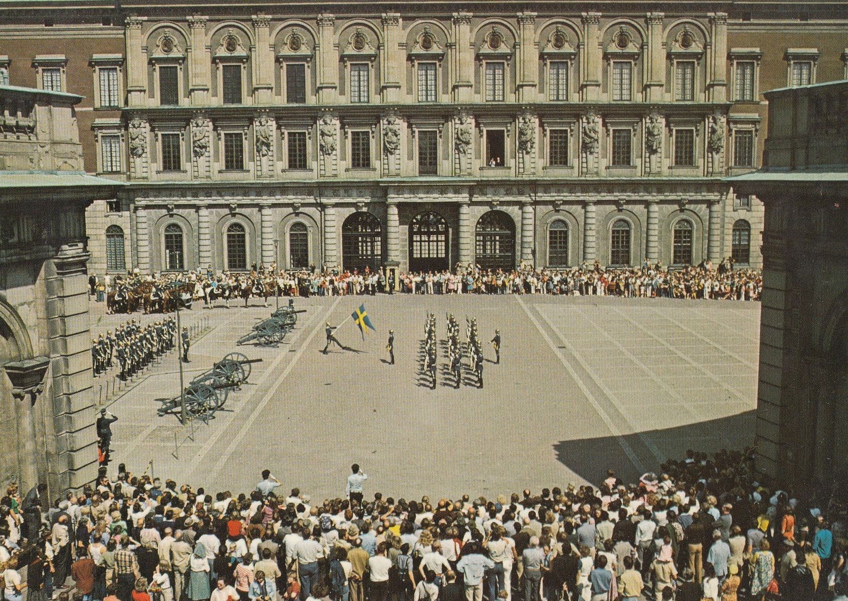 Stockholm Changing Of The Guard Military Postcard