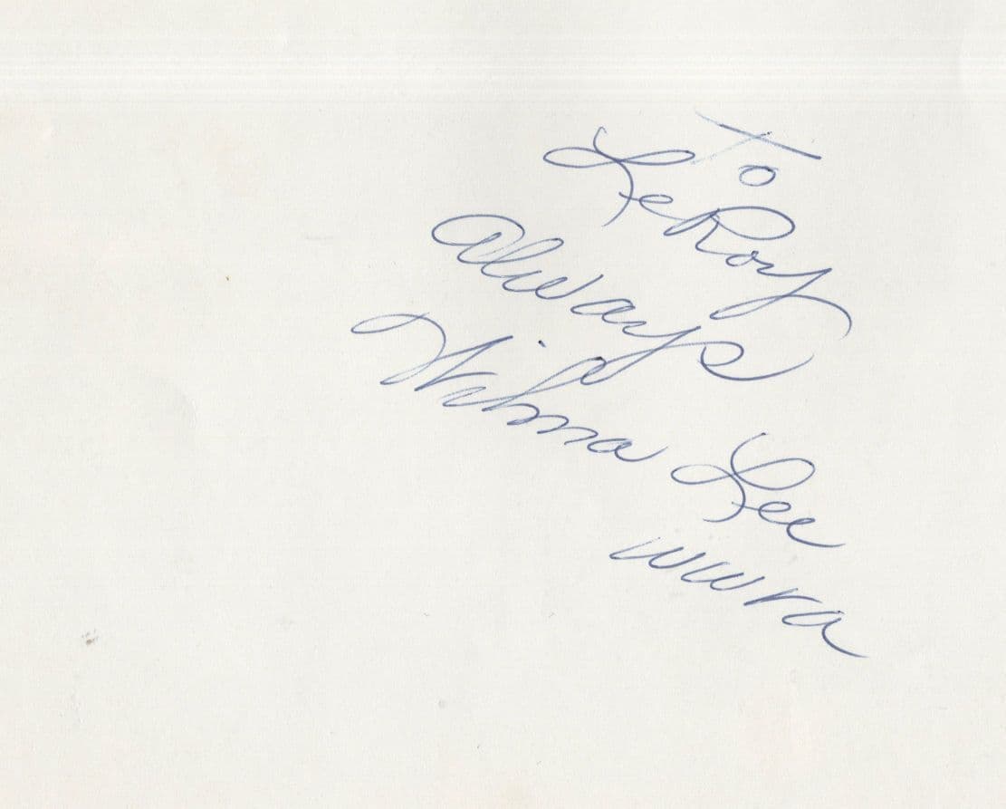 Stoney Cooper Wilma Lee Country & Western 2x Large Hand Signed Photo
