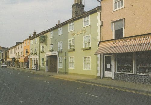 Stowmarket Record LP Store & Radio Repair Shop Suffolk Postcard