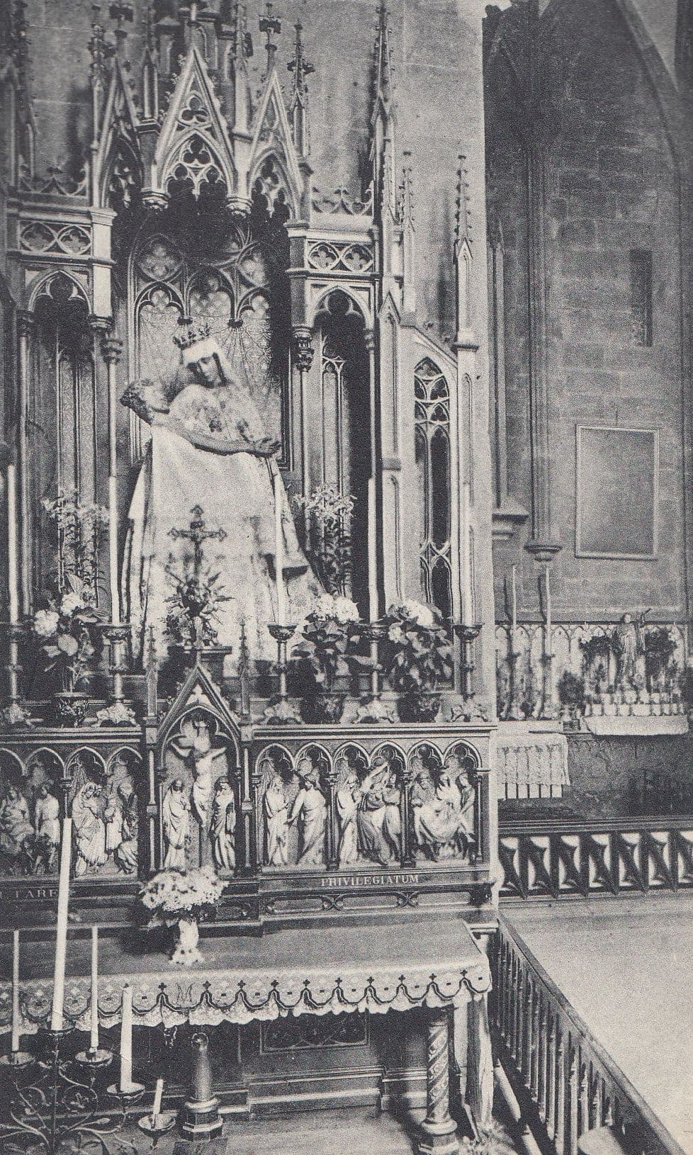 Strasbourg Cathedrale Saint Catherine Chapelle French Religious Postcard