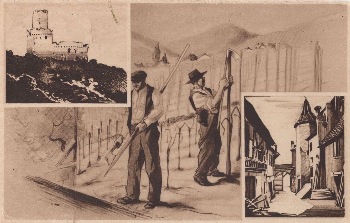 Strasbourg Industry French Labourers Builders Old Postcard
