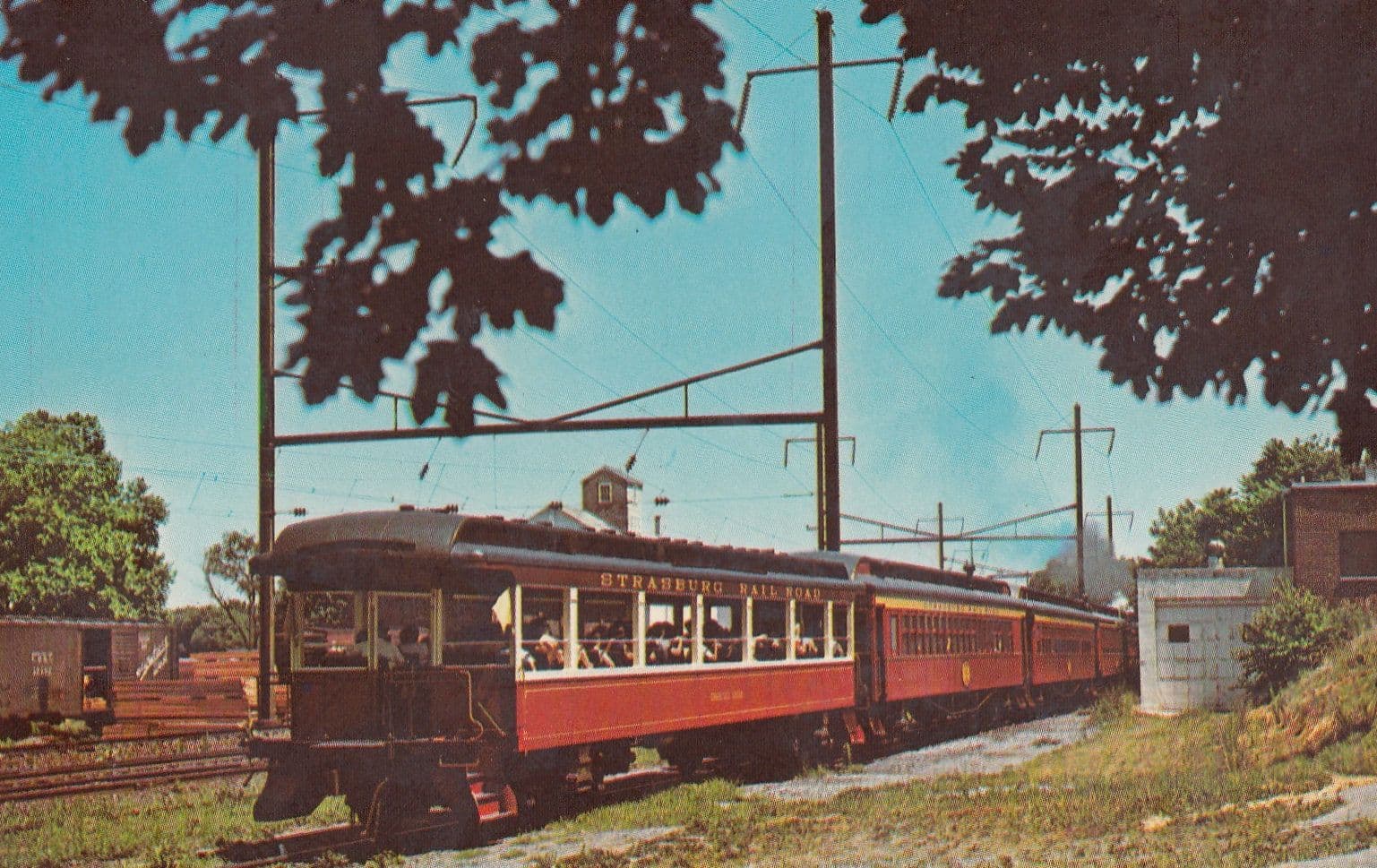 Strasburg Railroad Route 741 Penna Train Postcard