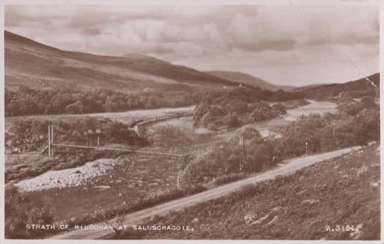 Strath Of Kildonan Saluscraggie Vintage Real Photo Postcard