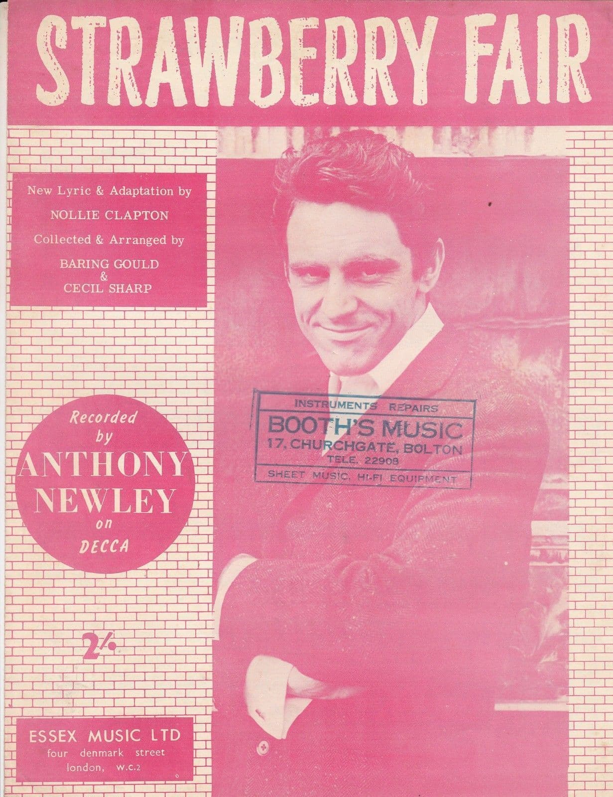Strawberry Fair Anthony Newley 1960s Sheet Music