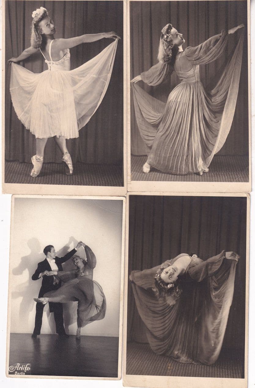 Strictly Come Dancing 1900s Style 4x Old Ballroom Postcard s