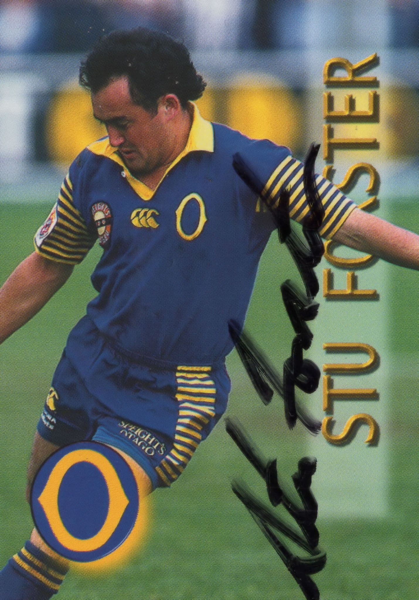 Stu Forster Otago Rugby New Zealand Hand Signed Card Photo