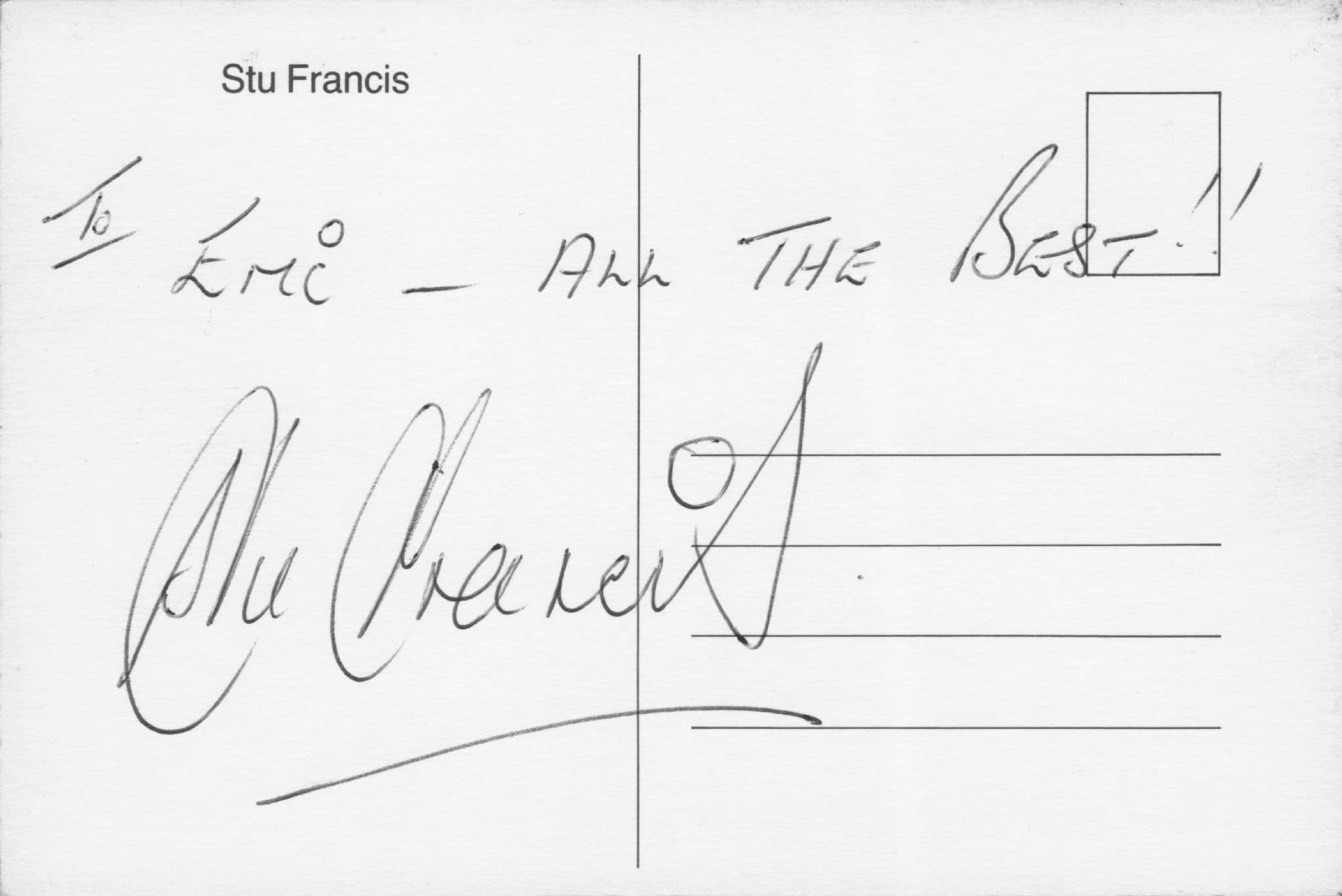 Stu Francis Crackerjack Basil Brush Krankies Double Hand Signed Photo & MORE