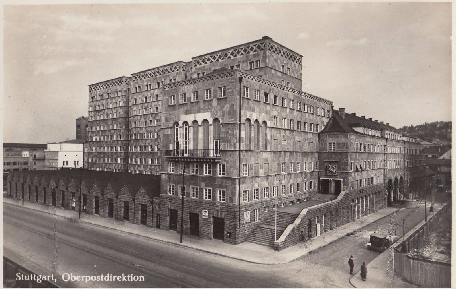 Stuttgart Stadthalle German Real Photo Postcard
