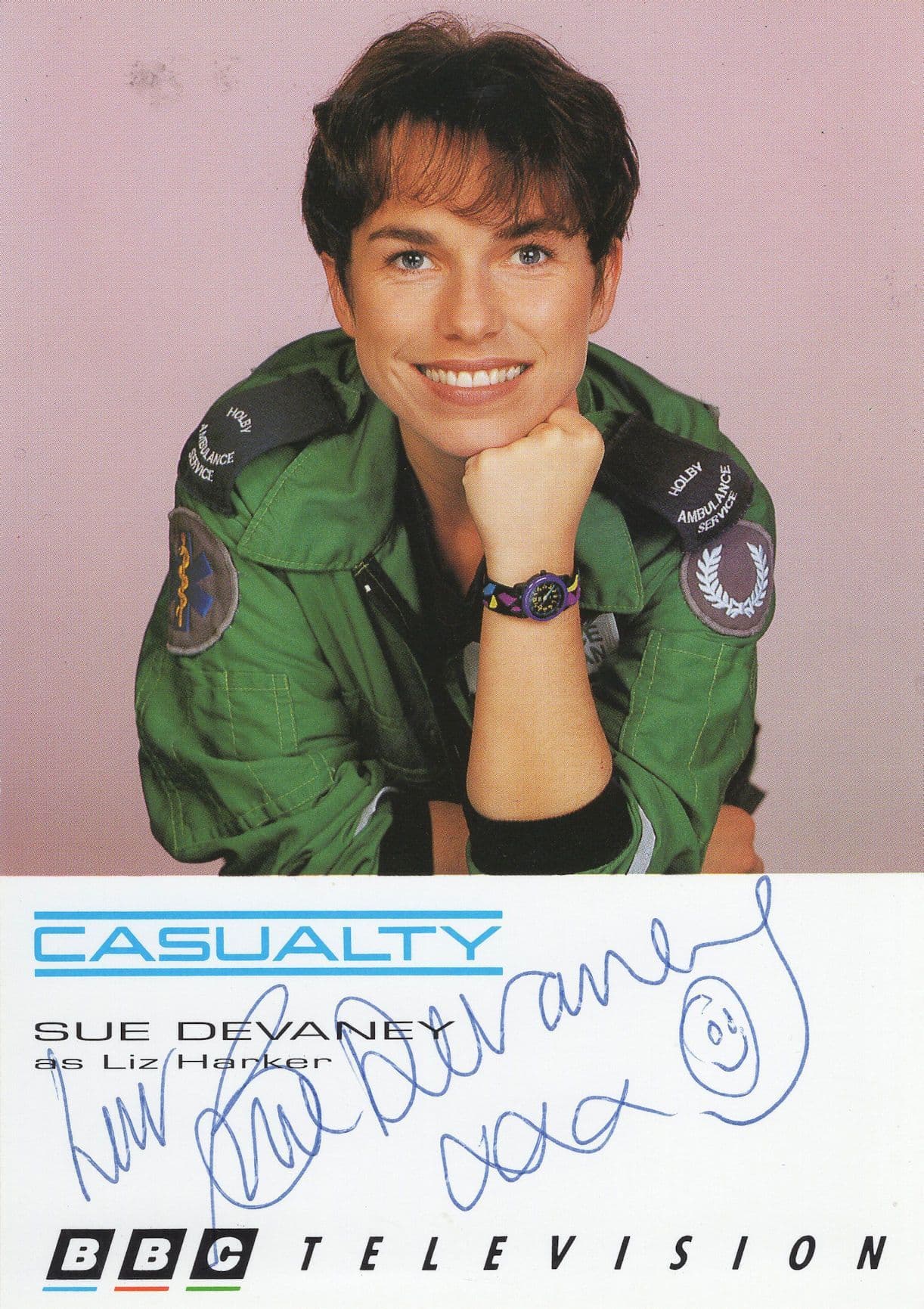 Sue Devaney as Liz Harker Casualty Hand Signed Cast Photo