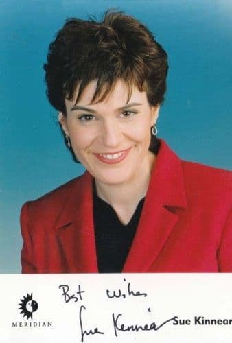 Sue Kinnear ITV News Reader Show TV Meridian Signed Photo