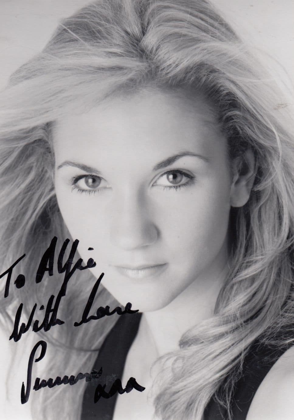 Summer Strallen Supermodel Hollyoaks TV Soap To Alfie Large Hand Signed Photo