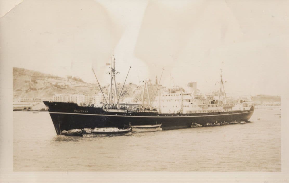 Sunbawa Cargo Ship Denmark Vintage Rare Photo Please Read