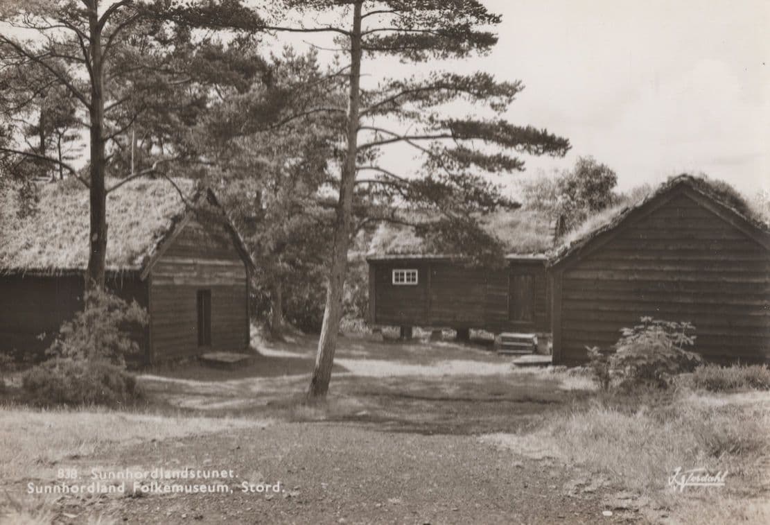 Sunnhordland Norway Folk Museum Real Photo Postcard