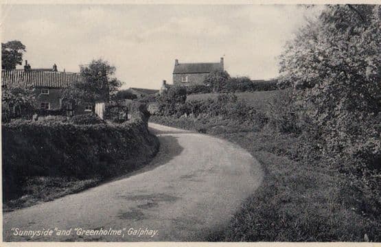 Sunnyside & Greenholme Galphay Yorkshire Antique Postcard