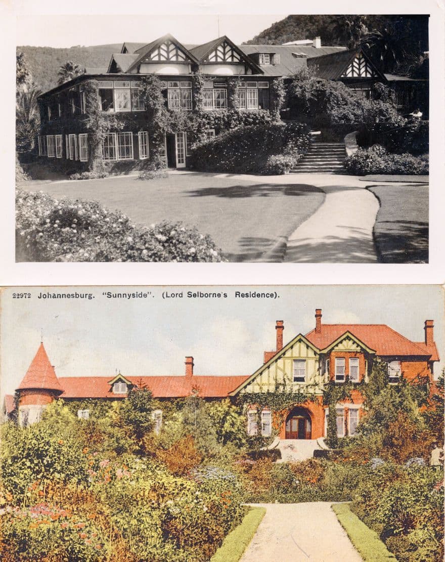 Sunnyside Lord Selbourne's Residence South Africa Postcard + MORE