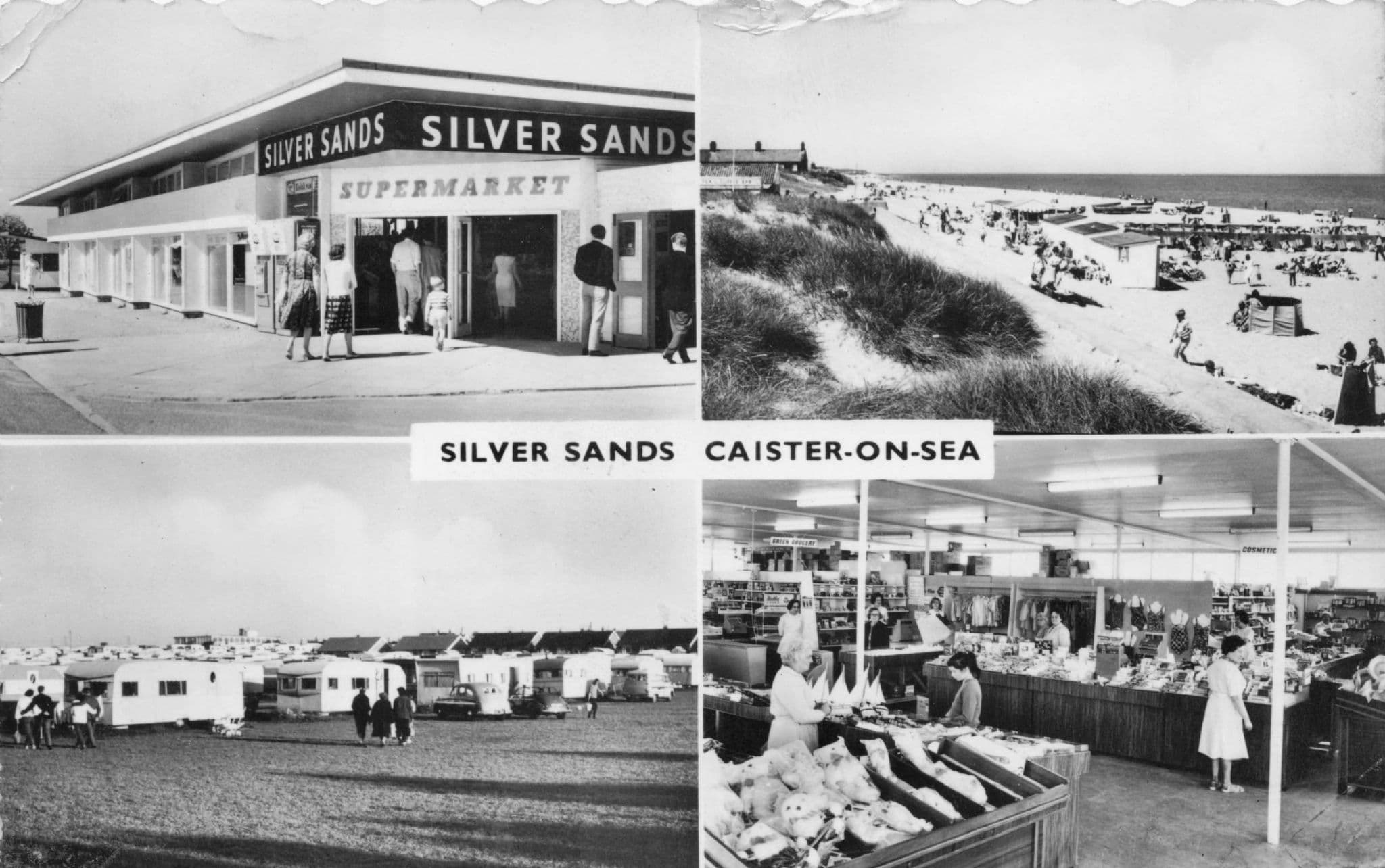 Supermarket Caister On Sea Caravan Site Norfolk Old RPC Postcard