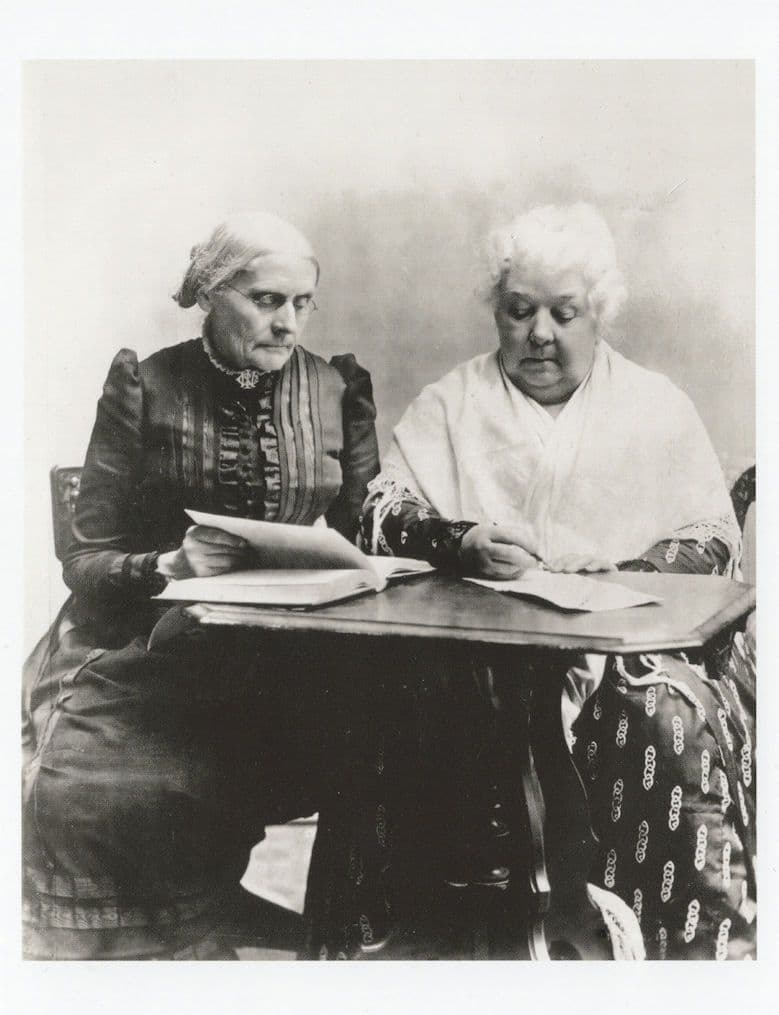 Susan Anthony Elizabeth Stanton Victorian Suffragettes Postcard