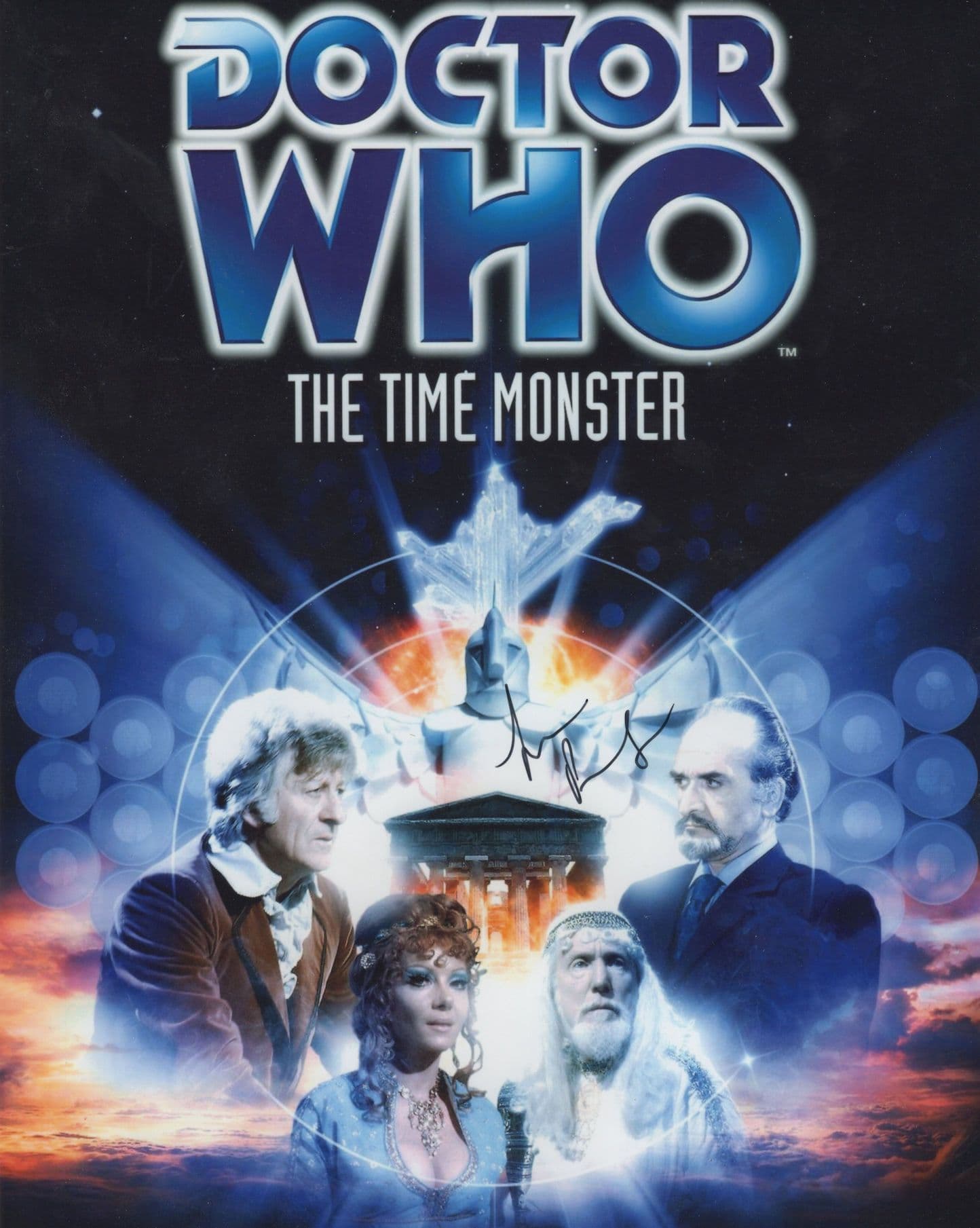 Susan Penhaligon The Time Monster 10x8 Hand Signed Dr Who Photo