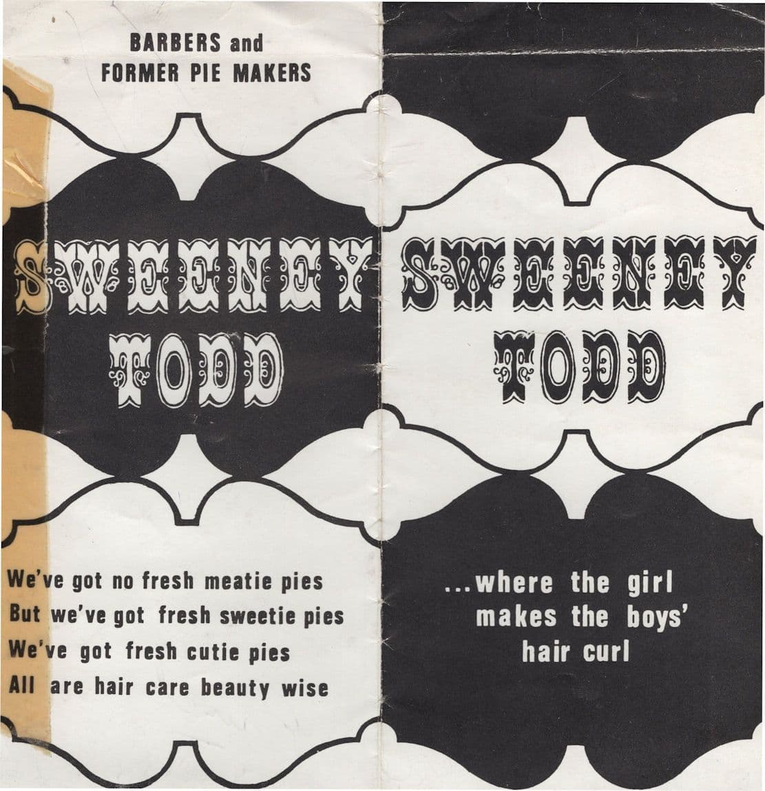 Sweeney Todd Hairdressers Hampstead London Price Guide Signed