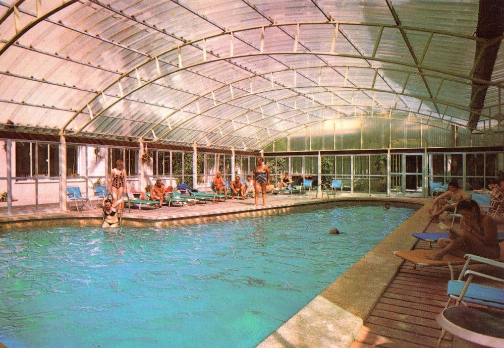 Swimming Pool at Hotel Las Arenas Mallorca 1970s Postcard