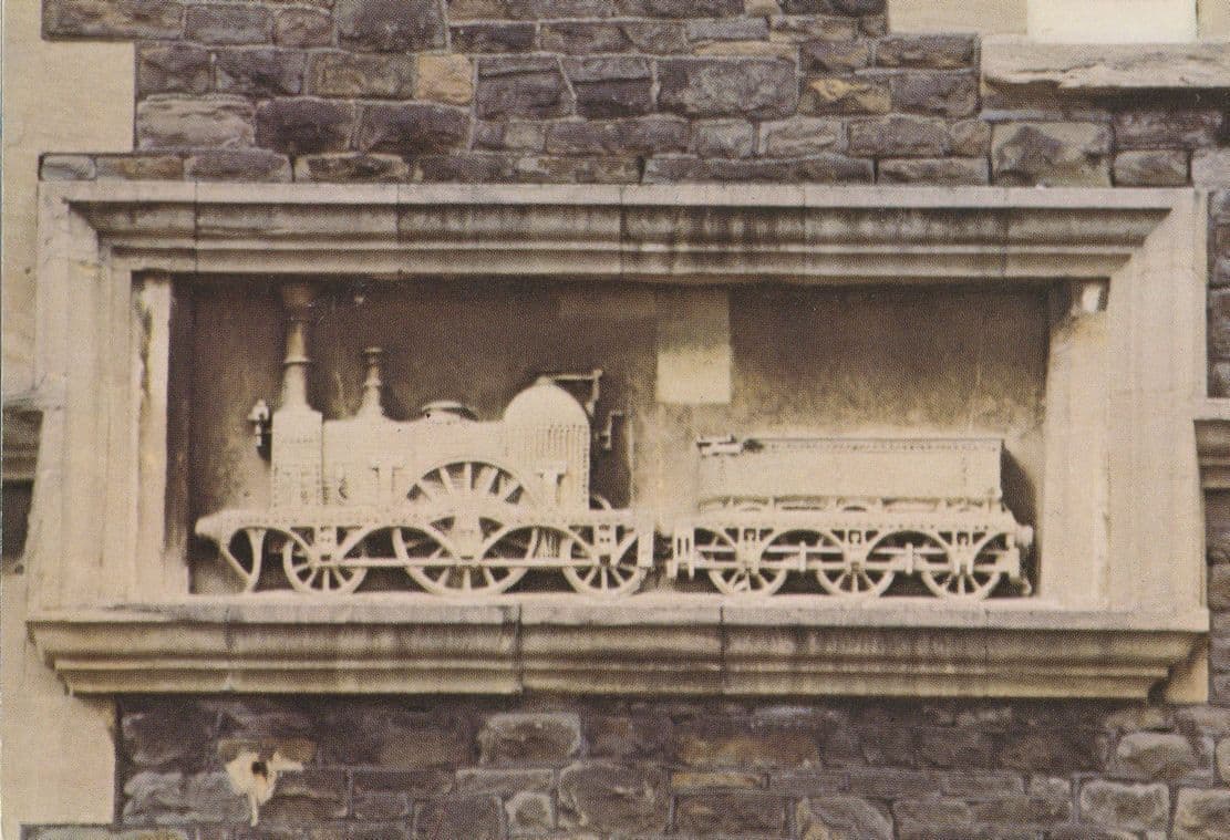 Swindon Works Bas Train Relief Mural Wiltshire Railway Postcard