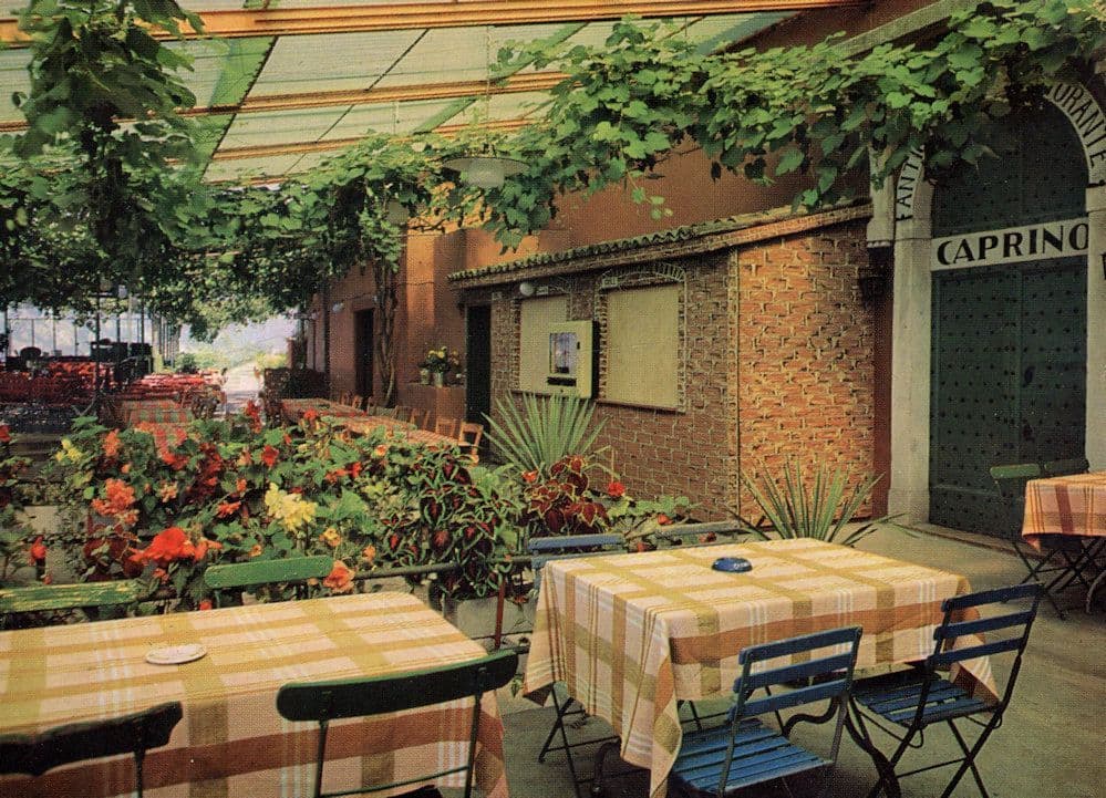 Switzerland Caprino Ticino Lugano Swiss Restaurant Postcard