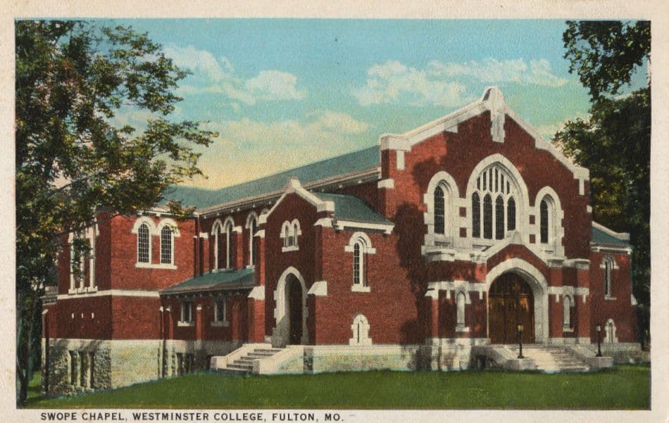 Swope Chapel Westminster Fulton Georgia USA Old Postcard
