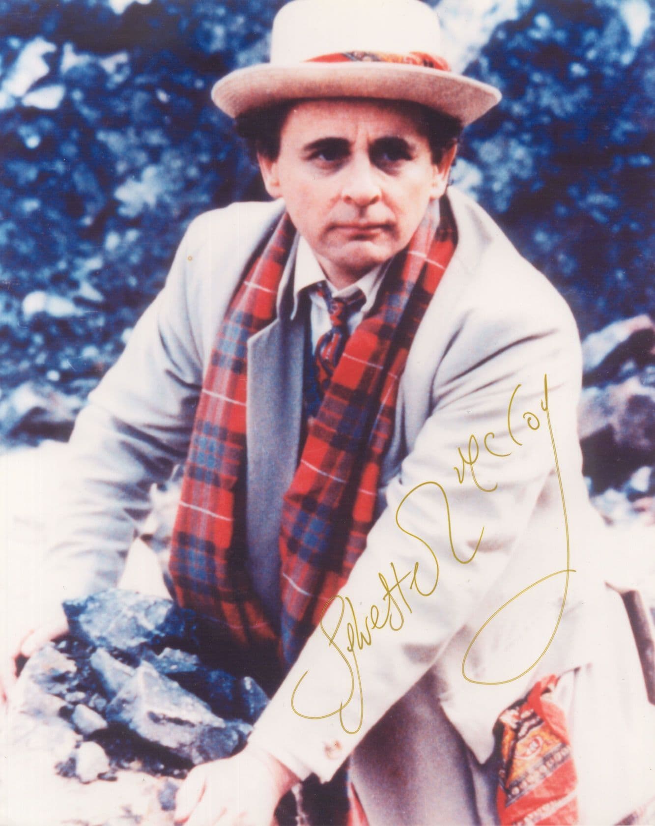 Sylvester McCoy Dr Doctor Who Large 10x8 Hand Signed Photo
